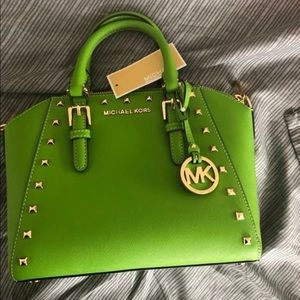 Michael Kors Green Ciara Purse